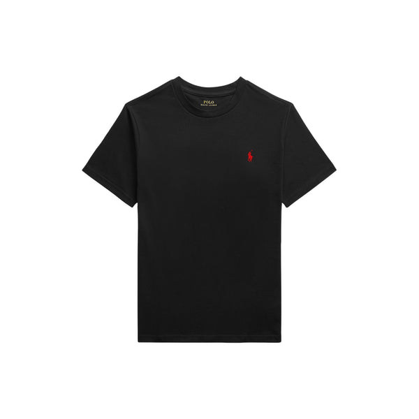 T-shirt nera con logo per bambino Ralph Lauren Kids 323832904036 BLACK 