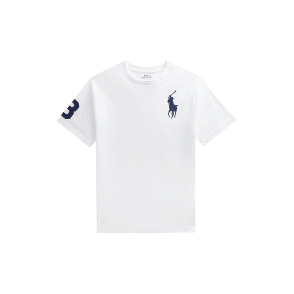T-shirt bianca con logo per bambino Ralph Lauren Kids 323832907037 WHITE 