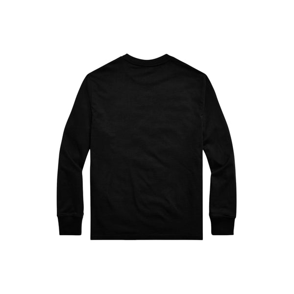 T-shitr nera con logo per bambino Ralph Lauren Kids 323843804001 BLACK 
