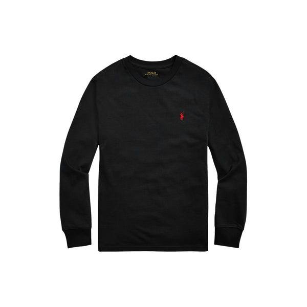 T-shitr nera con logo per bambino Ralph Lauren Kids 323843804001 BLACK 