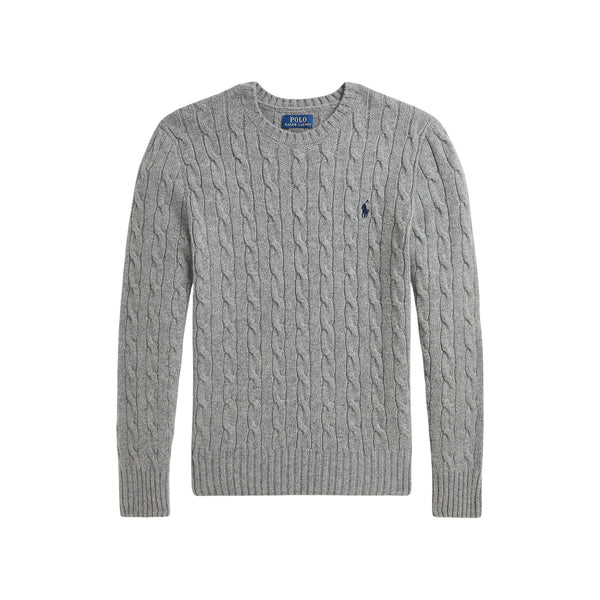 Maglia grigia a trecce per bambino Ralph Lauren Kids 323877728004 GREY 