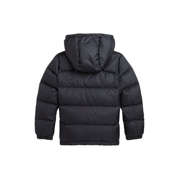 Piumino nero con logo per bambino Ralph Lauren Kids 323969861001 BLACK 