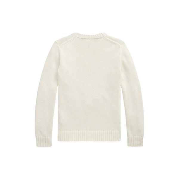 Maglia panna con logo per bambino Ralph Lauren Kids 323970429500 CREAM 