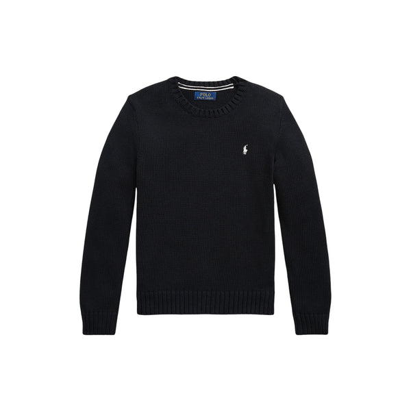 Maglia nera con logo per bambino Ralph Lauren Kids 323970429501 BLACK 