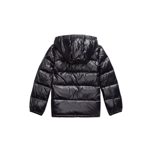 Piumino nero lucido con logo per bambino Ralph Lauren Kids 323978459001 BLACK 