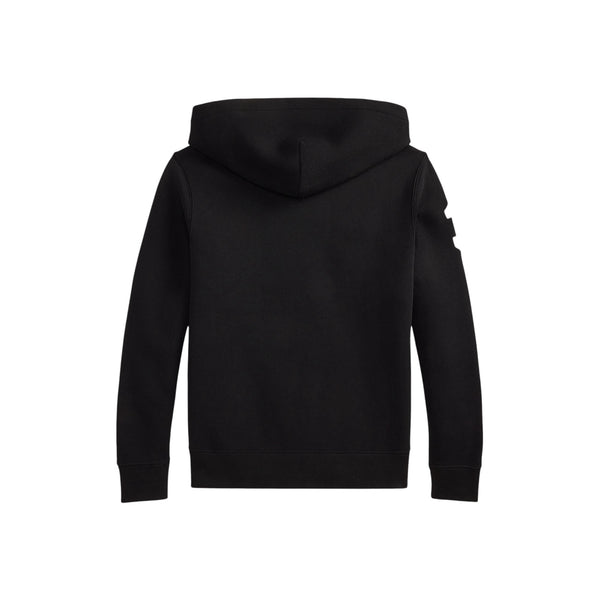 Felpa nera con cappuccio con logo per bambino Ralph Lauren Kids 323979316002 BLACK 
