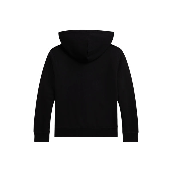 Felpa aperta nera con logo per bambino Ralph Lauren Kids 323A95762005 BLACK 