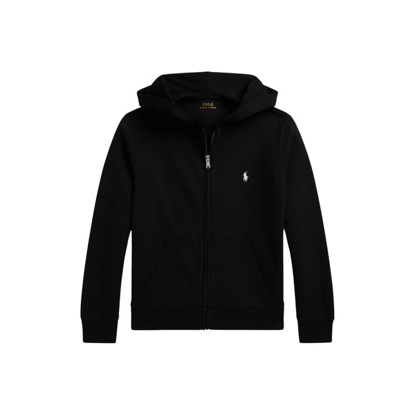 Felpa aperta nera con logo per bambino Ralph Lauren Kids 323A95762005 BLACK 