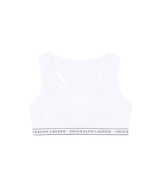 Set 2 bralette rosa e bianco con logo per bambina Ralph Lauren Kids 4P5038 001 