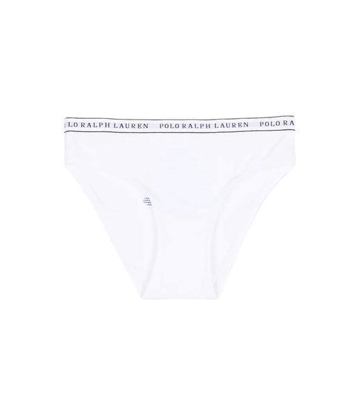 Set 2 slip con logo bianco e rosa per bambina Ralph Lauren Kids 4P5039 001 