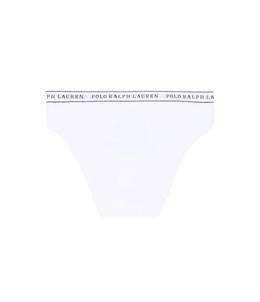 Set 2 slip con logo bianco e rosa per bambina Ralph Lauren Kids 4P5039 001 