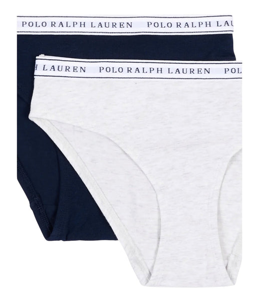 Set 2 slip con grigio e blu per bambina Ralph Lauren Kids 4P5039 BK9 