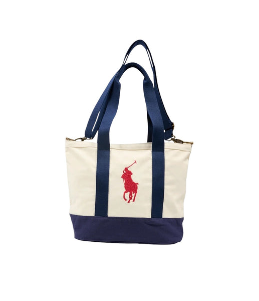 Borsa avorio e blu con logo per bambina Ralph Lauren Kids 9AR023 BDF 