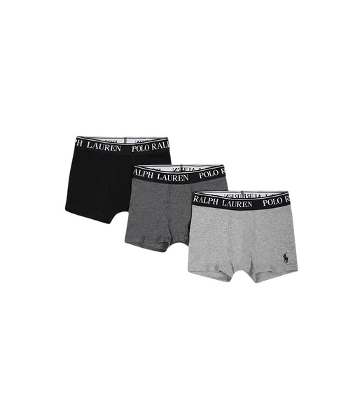 Set 3 boxer grigio e nero per bambino Ralph Lauren Kids 9P5015 G9I 