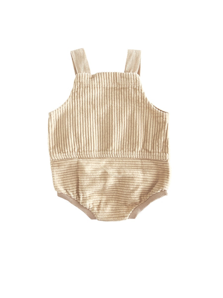 Pagliaccetto beige in velluto a coste per neonati Snug 934AQ6W045R78 0013 