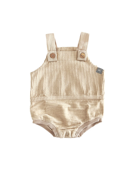 Pagliaccetto beige in velluto a coste per neonati Snug 934AQ6W045R78 0013 