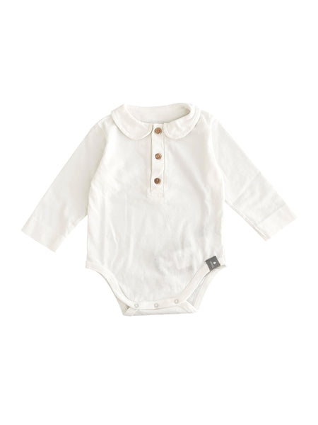 Body bianco con colletto per neonati Snug 934AX6W071G21 0011 