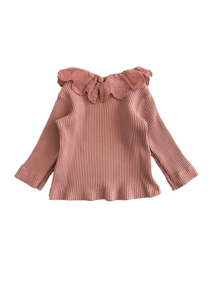 T-shirt rosa antico per neonata Snug 934BB6W060G20 0026 