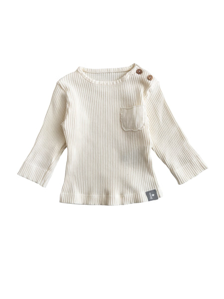 T-shirt panna per neonati Snug 934BB6W061G20 0002 