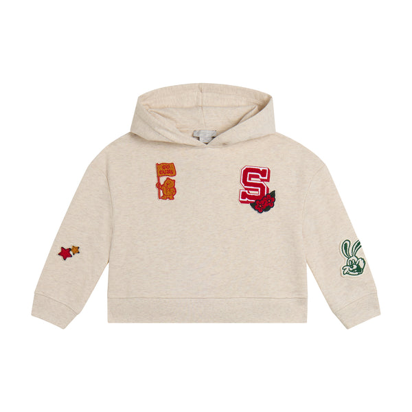 Felpa panna con patch per bambina Stella McCartney kids TZ4B30-Z3059 870 