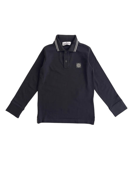 Polo nera per bambino Stone Island L2S162200002 S0018 V0029 