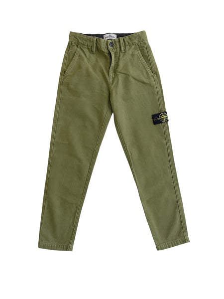 Pantalone verde militare per bambino Stone Island L2S163100002 S0104 V015G 
