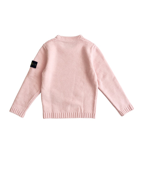Maglia rosa pastello per bambini Stone Island L2S165100001 S0M17 V0085 