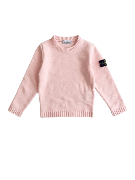 Maglia rosa pastello per bambini Stone Island L2S165100001 S0M17 V0085 