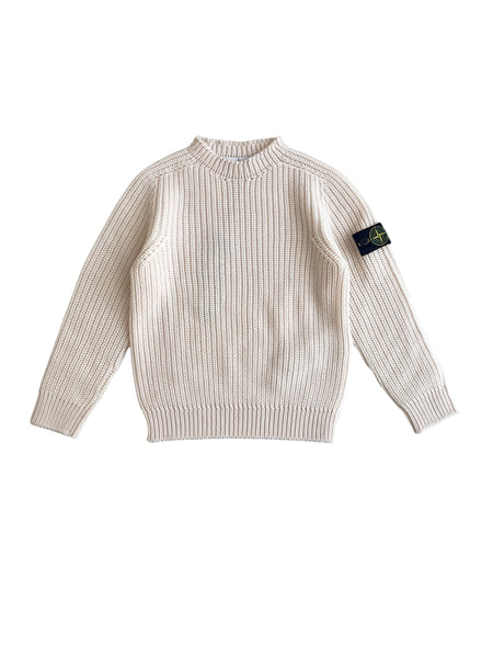 Maglia bianco panna per bambini Stone Island L2S165100007 S0M21 V0097 