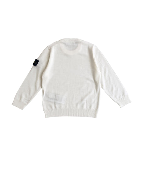 Maglia bianco latte per neonati e bambini Stone Island L2S165100009 S0C04 V0001 