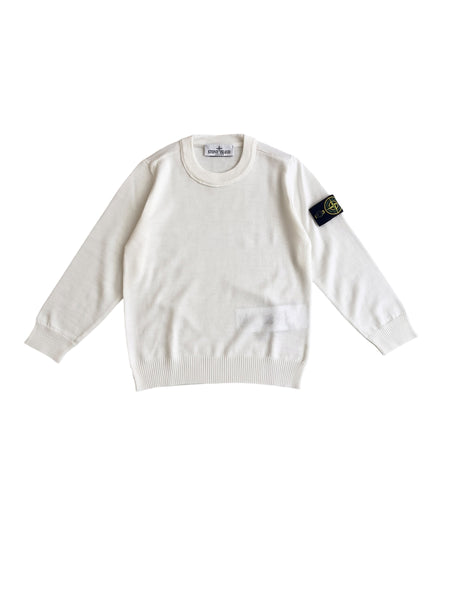 Maglia bianco latte per neonati e bambini Stone Island L2S165100009 S0C04 V0001 
