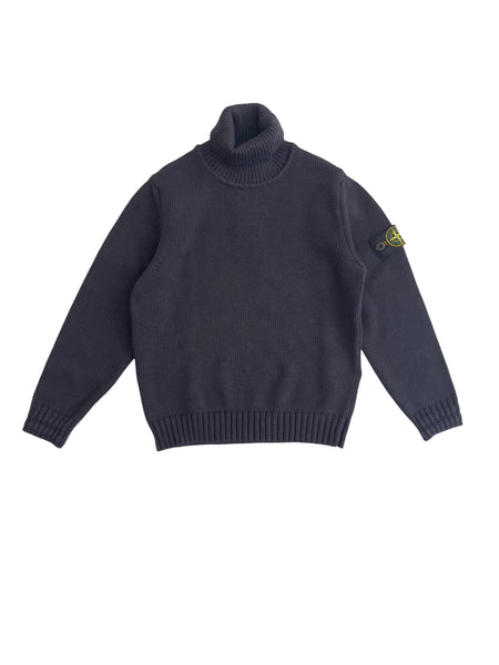 Maglia a collo alto nera per bambini Stone Island L2S165100018 S01A2 V0029 