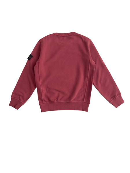 Felpa bordeaux per bambini Stone Island L2S166100001 S0A20 V0014 