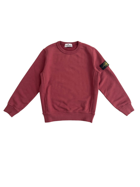 Felpa bordeaux per bambini Stone Island L2S166100001 S0A20 V0014 
