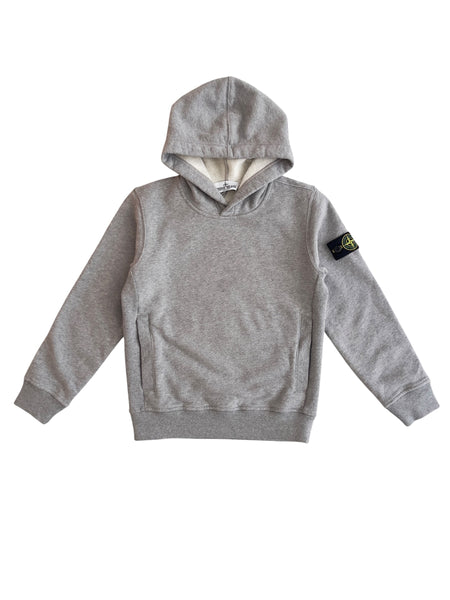 Felpa grigia con cappuccio per bambini Stone Island L2S166100004 S0M20 V0M64 