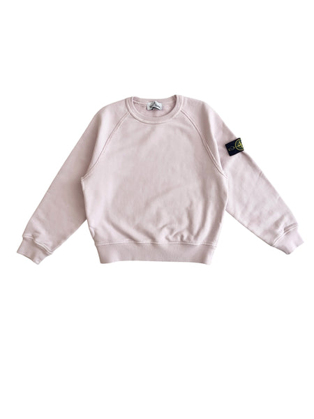 Felpa rosa cipria per bambini Stone Island L2S166100007 S0A20 V0085 