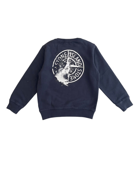 Felpa blu notte per bambino Stone Island L2S166100014 S0514 V0020 