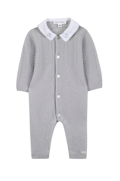 Tutina in maglia grigio per neonato Tartine et Chocolat CD32030-2026H GRIS CHINE 