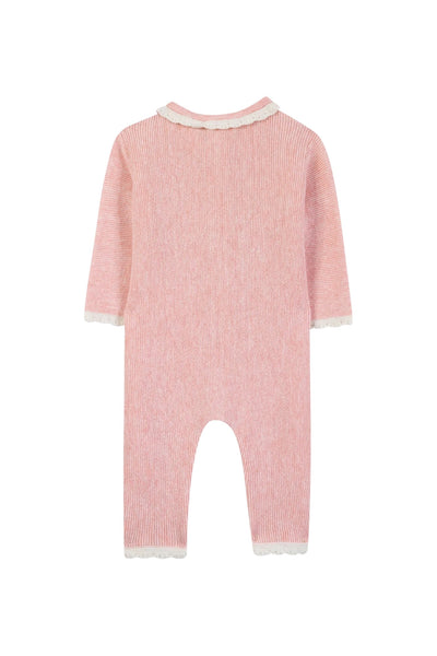 Tutina rosa con ricami per neonata Tartine et Chocolat CD32040-3226H DRAGEE 