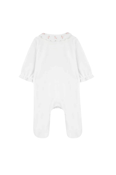Tutina effetto velluto bianco latte per neonata Tartine et Chocolat CD54110-1326H NACRE 
