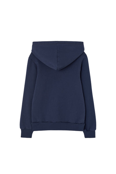 felpa blu navy con cappuccio per bambino The Animals Observatory F26111 313DW 