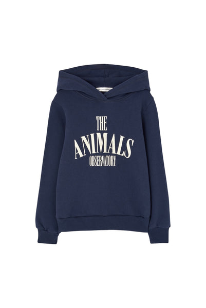 felpa blu navy con cappuccio per bambino The Animals Observatory F26111 313DW 