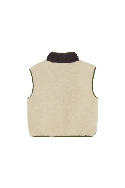 Orsetto smanicato bianco e antracite per bambino The Campamento TC-AW26-114 ECRU 