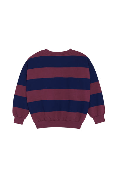 Felpa a righe bordeaux e blu per bambino The Campamento TC-AW26-54 BLUE 