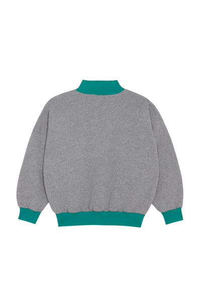 Felpa grigia e verde per bambino The Campamento TC-AW26-59 GREY 