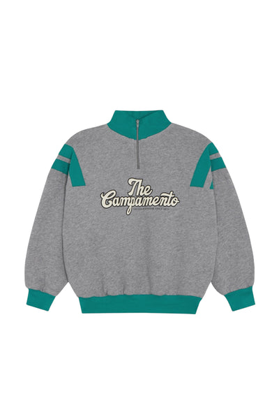 Felpa grigia e verde per bambino The Campamento TC-AW26-59 GREY 