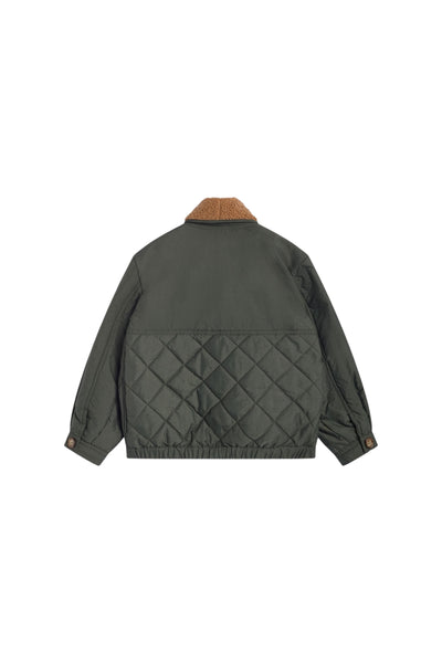 Giubbino verde per bambina The New Society DUSK OUTERWEAR TEA LEAF 