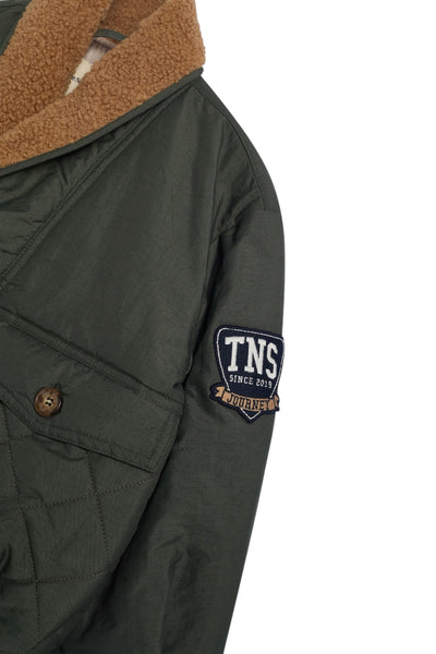 Giubbino verde per bambina The New Society DUSK OUTERWEAR TEA LEAF 