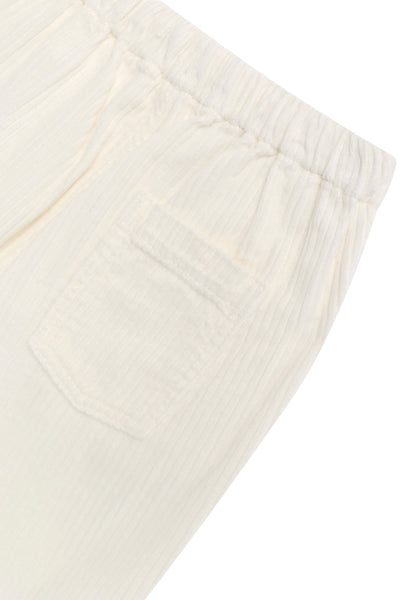 Pantalone bianco in velluto a coste per bambini The New Society ELIO CORDUROY TROUSER WHITE 