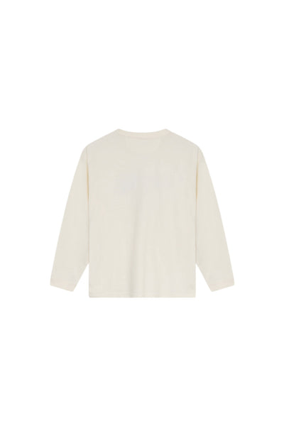 T-shirt panna con stampa per bambini The New Society KAY TEEN T-SHIRT WHITE 
